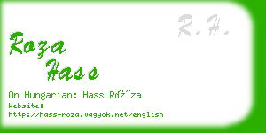 roza hass business card